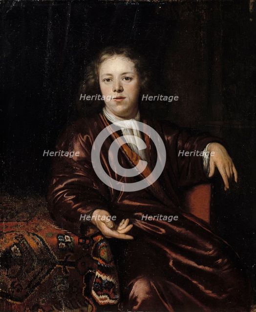 Portrait of a young man, 1700-1741. Creator: Margaretha Wulfraet.