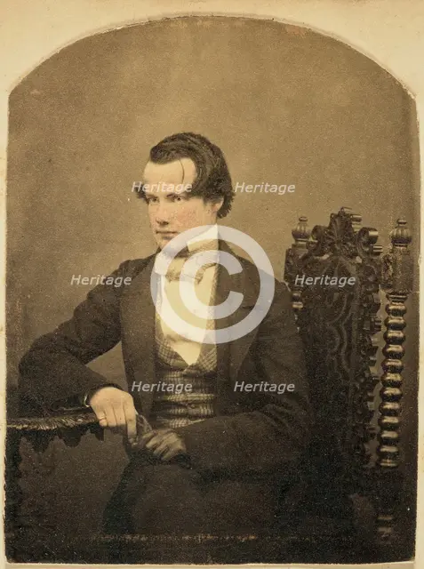 Portrait of a young man, 1850s-1860s. Creator: Unknown.