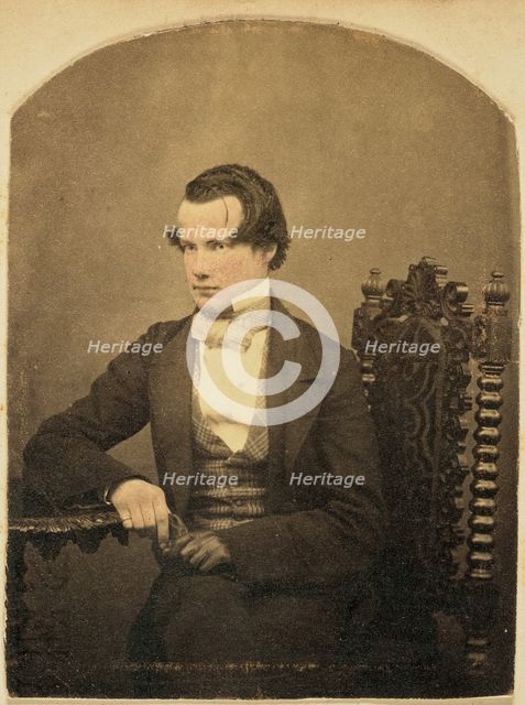 Portrait of a young man, 1850s-1860s. Creator: Unknown.