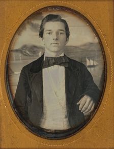 Portrait of a young man, 1850s. Creator: James P Weston