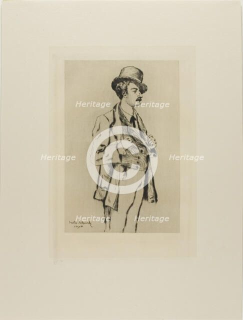 Portrait of a Young Man, 1878 or 1898. Creator: Gaston la Touche.