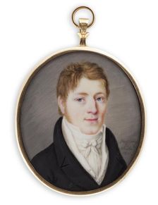 Portrait of a young man, 1811. Creator: Salomon Hofling