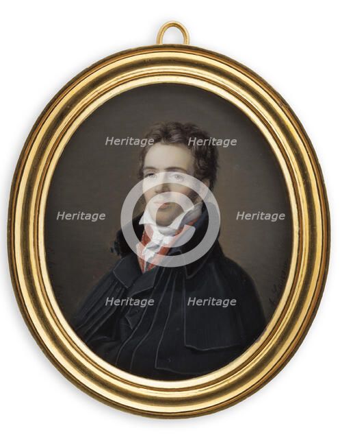 Portrait of a young man, 1822-1863. Creator: Alphonse de Labroue.