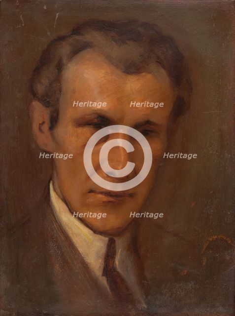 Portrait of a Young Man, 1920-1930. Creator: Milan Thomka Mitrovsky.