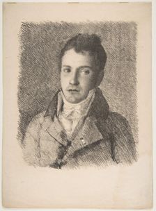 Portrait of a Young Man, ca. 1820. Creator: Formerly attributed to Goya (Francisco de Goya y Lucientes) (Spanish, Fuendetodos 1746-1828 Bordeaux)