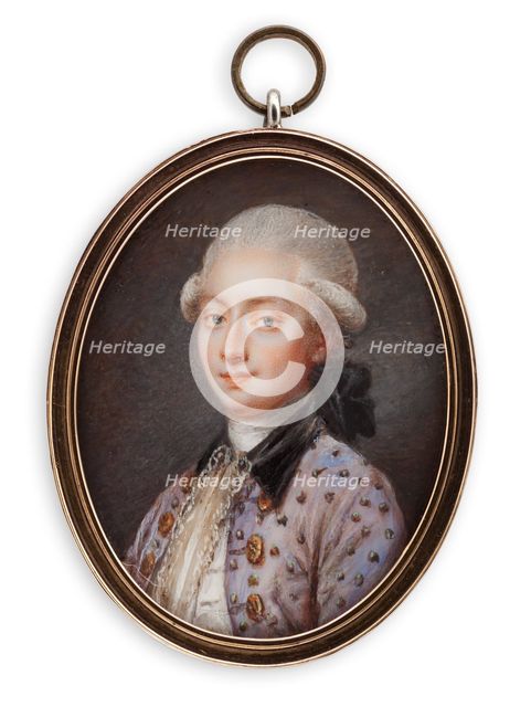 Portrait of a young man. Creator: Peter Adolf Hall.