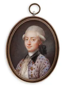 Portrait of a young man. Creator: Peter Adolf Hall