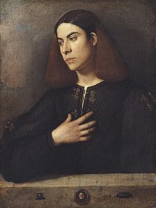 Portrait of a Young Man (Antonio Brocardo?), ca 1509-1510. Creator: Giorgione (1476-1510)