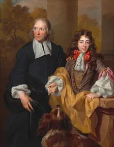 Portrait of a Young Man and His Tutor, 1685. Creator: Nicolas de Largilliere