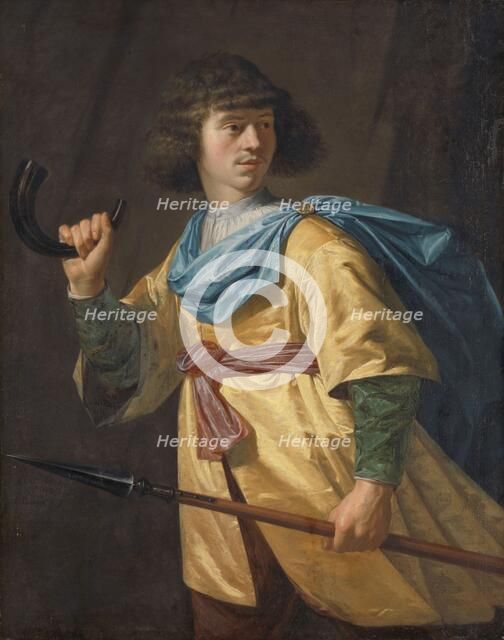 Portrait of a Young Man as a Hunter, 1635. Creator: Peter Danckerts de Rij.