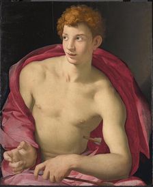 Portrait of a young Man as Saint Sebastian, 1533. Creator: Agnolo Bronzino