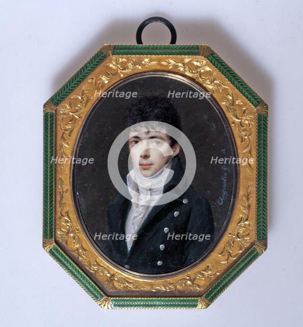 Portrait of a young man, between 1800 and 1850. Creator: Charles Guillaume Alexandre Bourgeois.