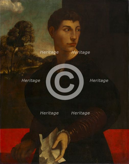 Portrait of a Young Man, c. 1530. Creator: Dosso Dossi (Italian, c. 1490-aft 1541), follower of.
