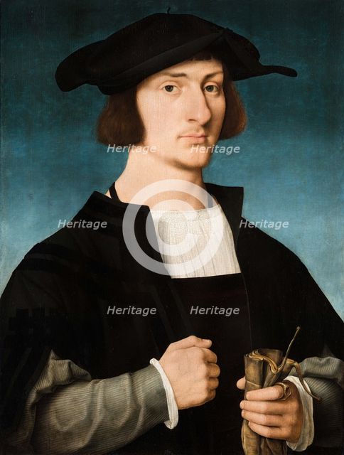 Portrait of a Young Man, c1520. Creator: Cleve, Joos van (ca. 1485-1540).
