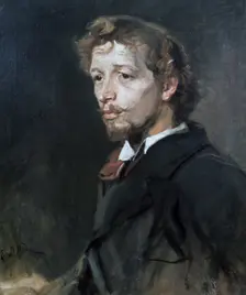 Portrait of a Young Man c1880. Artist: Fritz Karl Hermann von Uhde