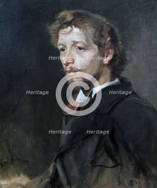'Portrait of a Young Man', c1880. Artist: Fritz Karl Hermann von Uhde