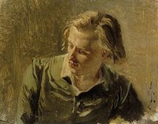 Portrait of a Young Man, c1890s. Creator: Albert Edelfelt