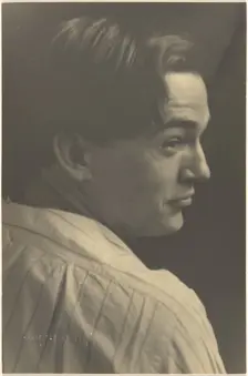 Portrait of a Young Man in Striped Shirt, 1907-1924. Creator: Louis Fleckenstein