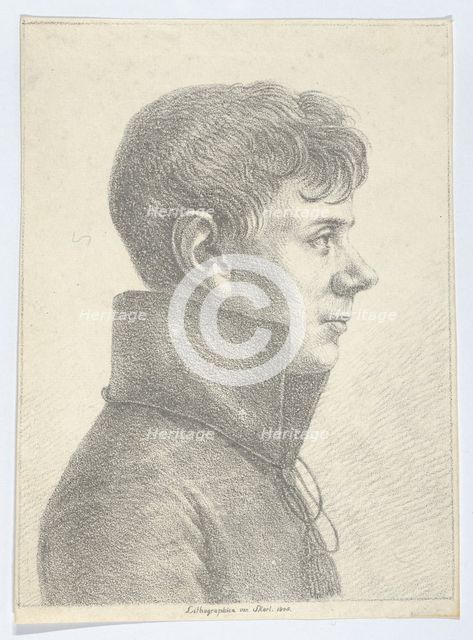 Portrait of a Young Man in Profile, 1808., 1808. Creator: Paul Anton Skerl.
