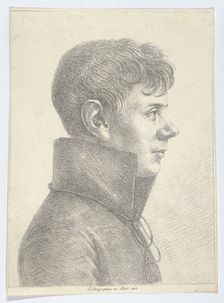 Portrait of a Young Man in Profile, 1808., 1808. Creator: Paul Anton Skerl