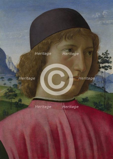 Portrait of a Young Man in Red, ca 1485. Artist: Ghirlandaio, Domenico (1449–1494)