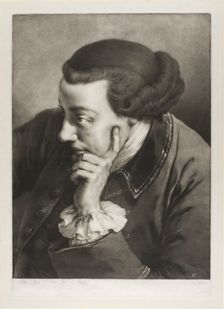 Portrait of a Young Man, Looking to the Left (Self-Portrait), from Life-Sized Heads, 1760. Creator: Thomas Frye
