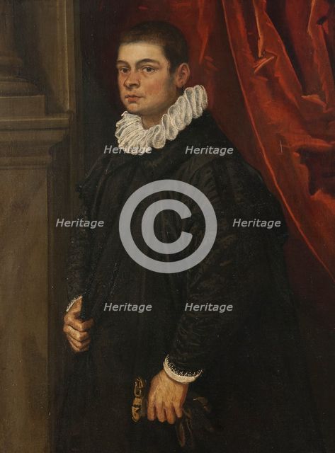 Portrait of a Young Man, possibly G. Pesaro, c17th century. Creator: Domenico Tintoretto.
