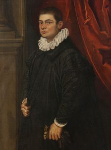 Portrait of a Young Man, possibly G. Pesaro, c17th century. Creator: Domenico Tintoretto