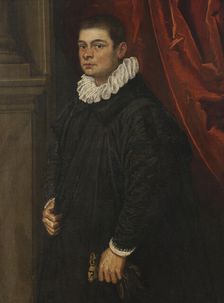 Portrait of a Young Man, possibly G. Pesaro, c17th century. Creator: Domenico Tintoretto