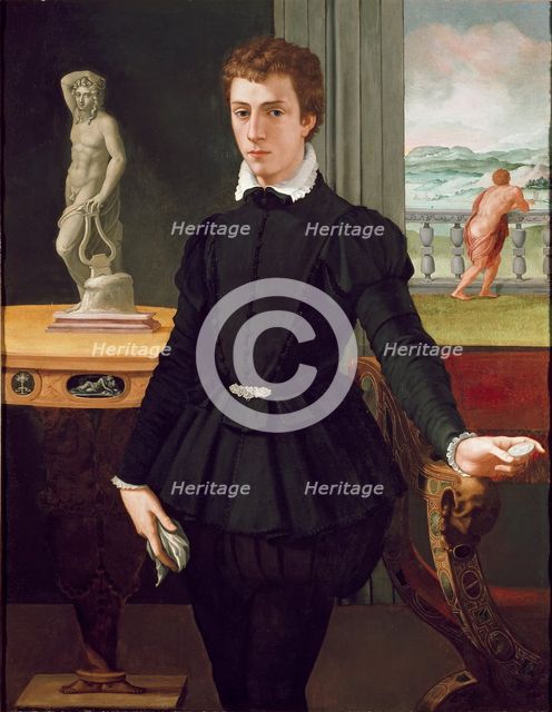 Portrait of a young Man, post 1560. Artist: Alessandro Allori.