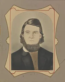 Portrait of a young man with a beard, about 1850-1860. Creator: Unknown