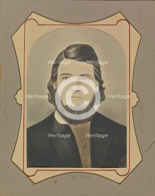 Portrait of a young man with a beard, about 1850-1860. Creator: Unknown.