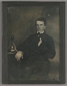 Portrait of a Young Man with a Hookah or Narghile, about 1850. Creator: Unknown