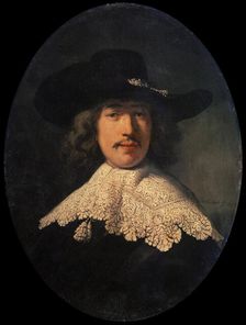 Portrait of a Young Man with a Lace Collar 1634. Artist: Rembrandt Harmensz van Rijn
