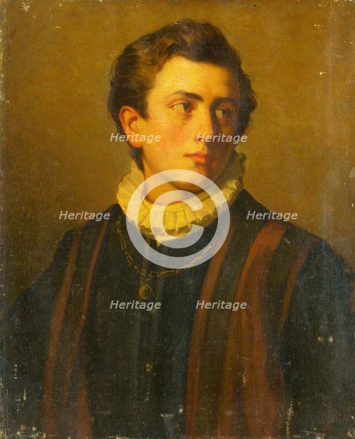 Portrait of a Young Man with a White Starched Collar, 1860-1890. Creator: Unknown.