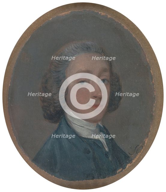 Portrait of a Young Man with Powdered Hair, ca. 1750. Creator: Thomas Gainsborough.