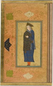 Portrait of a Young Prince, Safavid dynasty (1501-1722), c.1600/1630. Creator: Unknown
