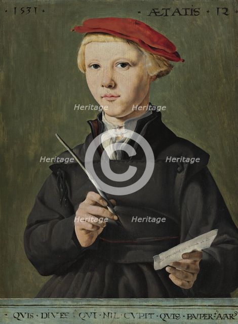 Portrait of a Young Scholar, 1531. Artist: Scorel, Jan, van (1495-1562)