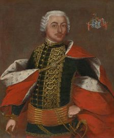 Portrait of a zeman in ceremonial costume, c1740. Creator: Ján Gottlieb Kramer