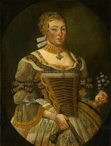 Portrait of a Zemianka, around 1750. Creator: Unknown