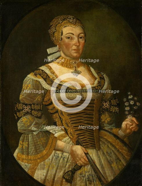 Portrait of a Zemianka, around  1750. Creator: Unknown.