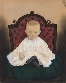 Portrait of a Baby, 1880s. Creator: Unknown