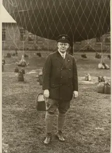 Portrait of a Balloonist, about 1926. Creator: Robert Petschow