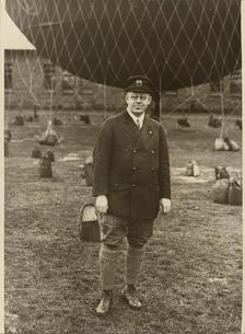 Portrait of a Balloonist, about 1926. Creator: Robert Petschow
