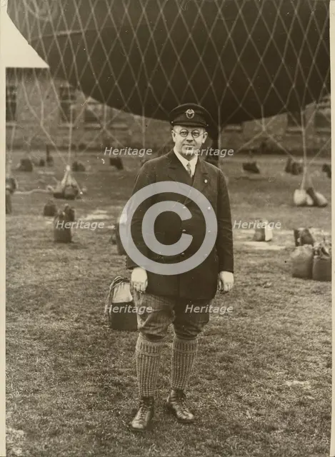 Portrait of a Balloonist, about 1926. Creator: Robert Petschow.