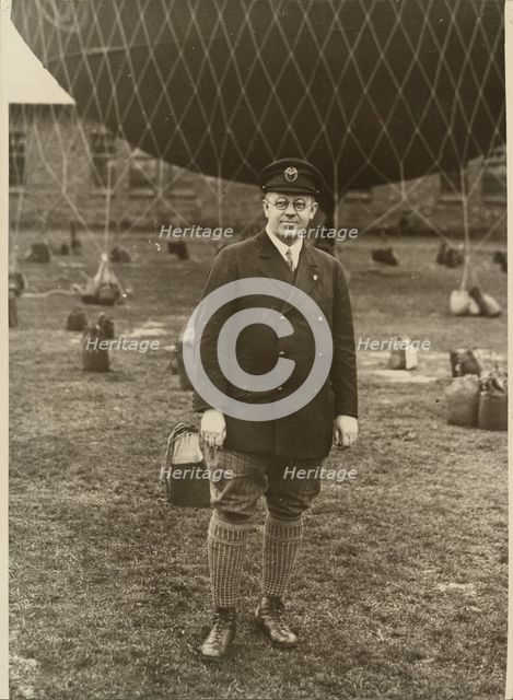 Portrait of a Balloonist, about 1926. Creator: Robert Petschow.