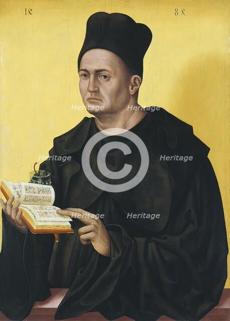 Portrait of a Benedictine Abbot, 1484. Creator: Jan Polack.