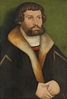 Portrait of a Bearded Man, 1534. Creator: Hans Cranach