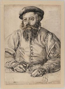 Portrait of a Bearded Man, 1576. Creator: Tobias Stimmer
