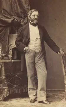Portrait of a Bearded Man, 1865-1870. Creator: Disdéri & Cie.